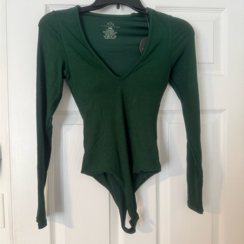 Green Long Sleeve Brami Bodysuit